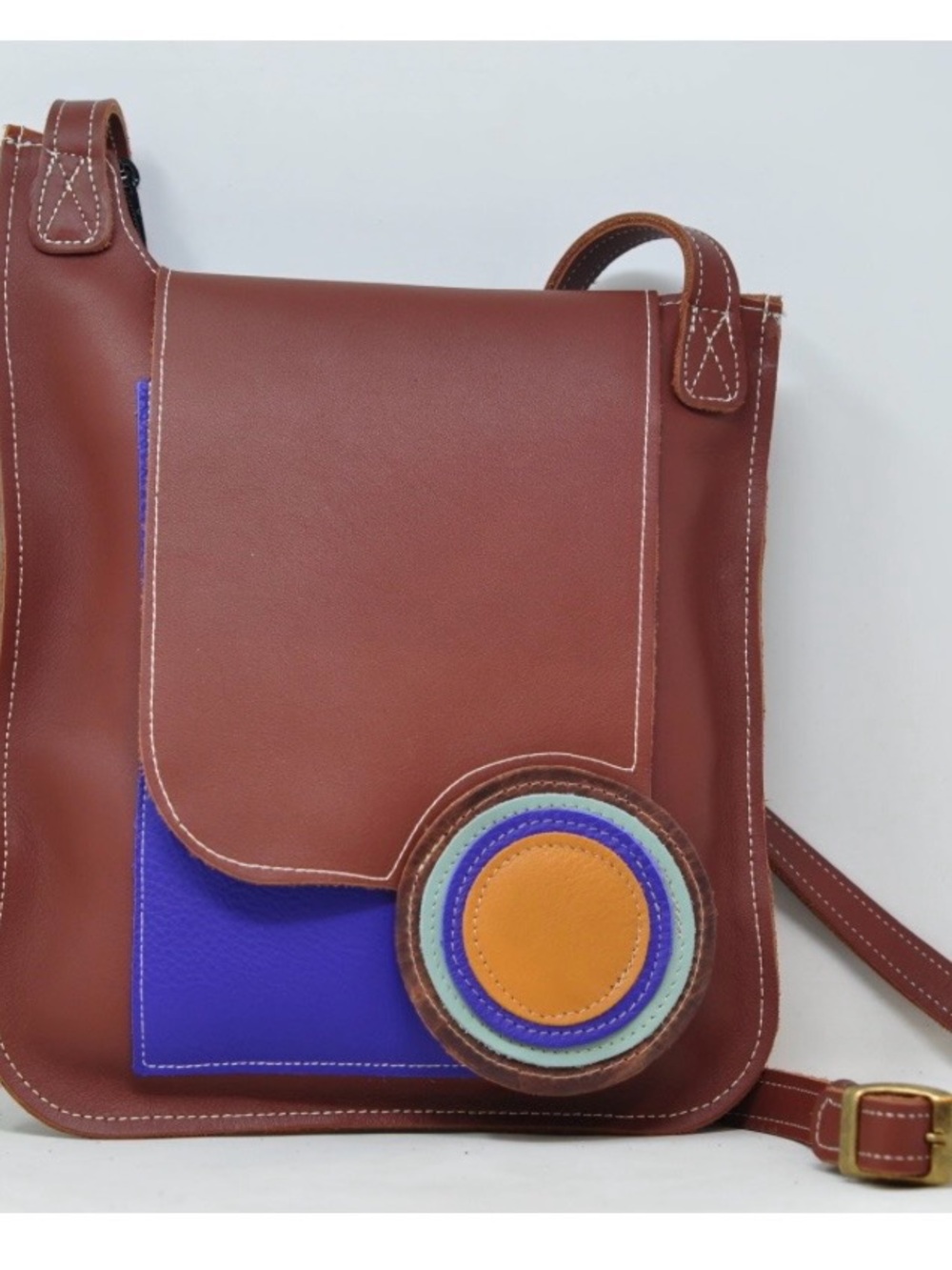 Kolash red leather crossbody purse. - Picture 13 of 13